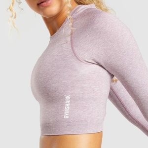 Gymshark Adapt Marl Seamless Long Sleeve Crop Top